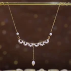 Handmade Pearl Necklace Gold-plated Fashion All-match Handmade Natural Freshwater Pearl Necklace Wholesale