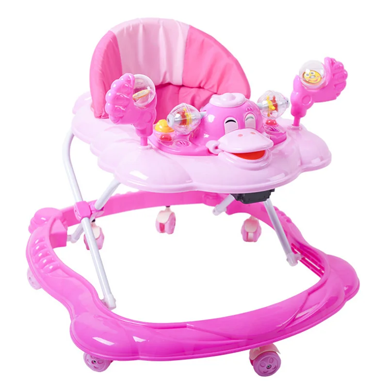 Guangzhou Rubber Wheel Music Newborn 2 In 1 Safety Baby Rolling Swing Chair Walker Happy For Baby Girls