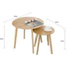 Table Table Modern Living Room Round Sofa Table Bamboo Small Coffee Table Laptop Desk