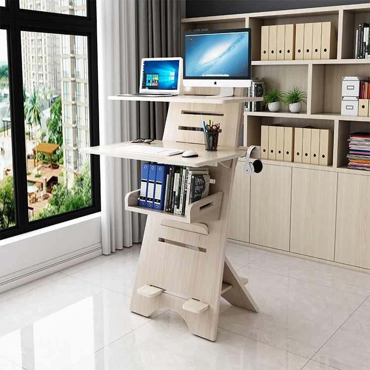 wooden ergonomic desk