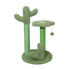 Cat Cats Factory Price Wholesale Cactus Flowers Xxl Extra Large Green Sisal Cat House Cat Tree
