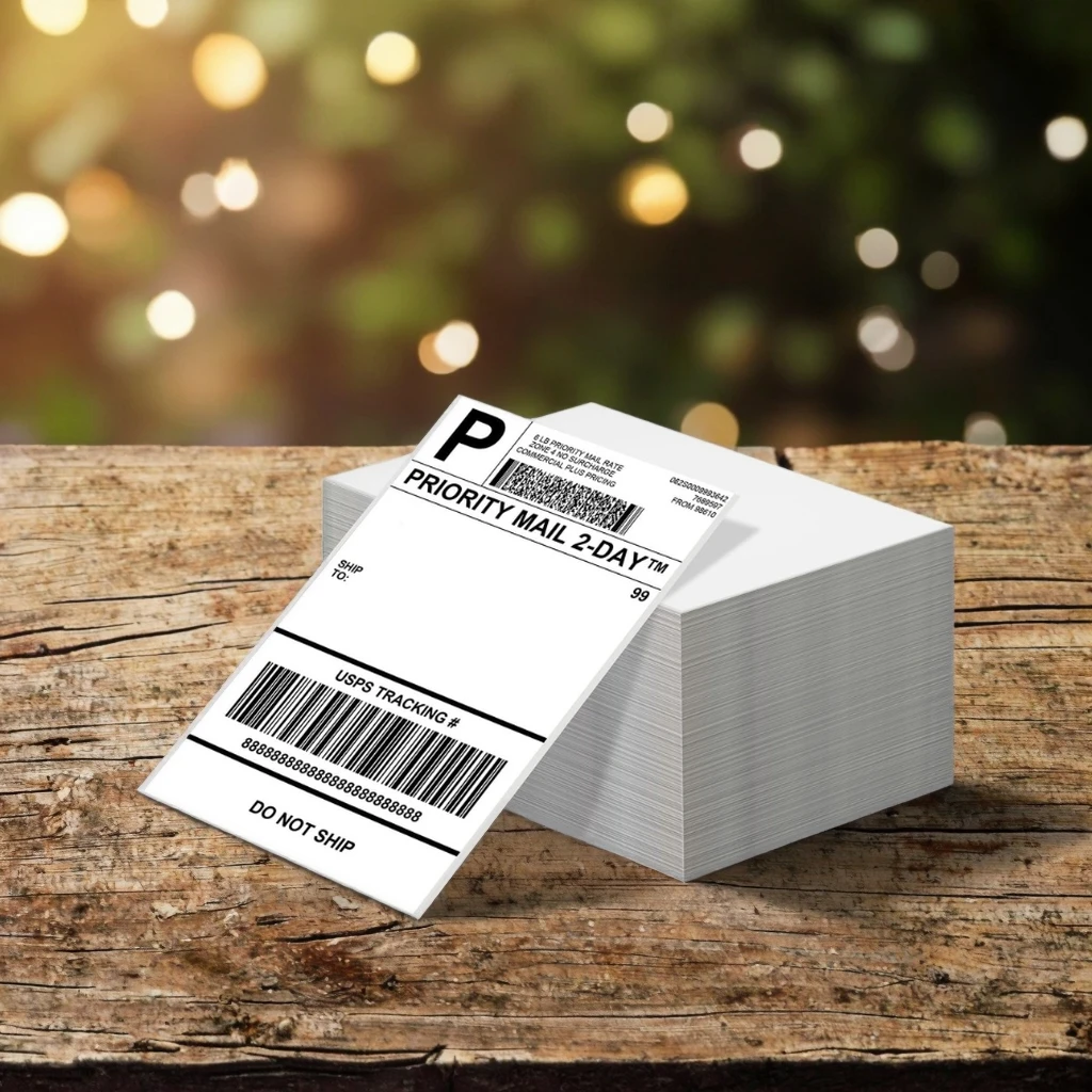 4x6 Thermal Shipping Label Thermal Labels Printer Stickers Logistic Mark Shipping Labels for Warehouse supplier