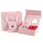 Cute Flower Love Theme Pink Cute Fashion Jewelry Flower Customized Boxes For Sale