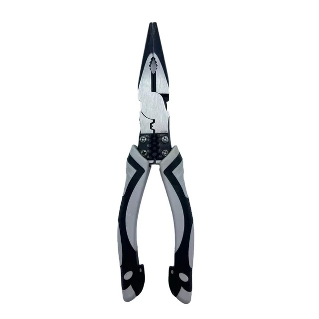 Multifunction Locking Pliers Wire Stripping Cable Cutting Industrial Combination Pliers Steel Serrated Plastic Lineman's Pliers