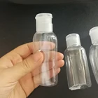 Bottle 50ml Plastic Pet Transparent Clear Empty Bottle With Flip Cap In Different Shapes