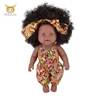 Doll Black Dolls Toy Wholesale Silicone Doll Realistic African Doll Clothes 12 Inch Gift Black Dolls For Kids