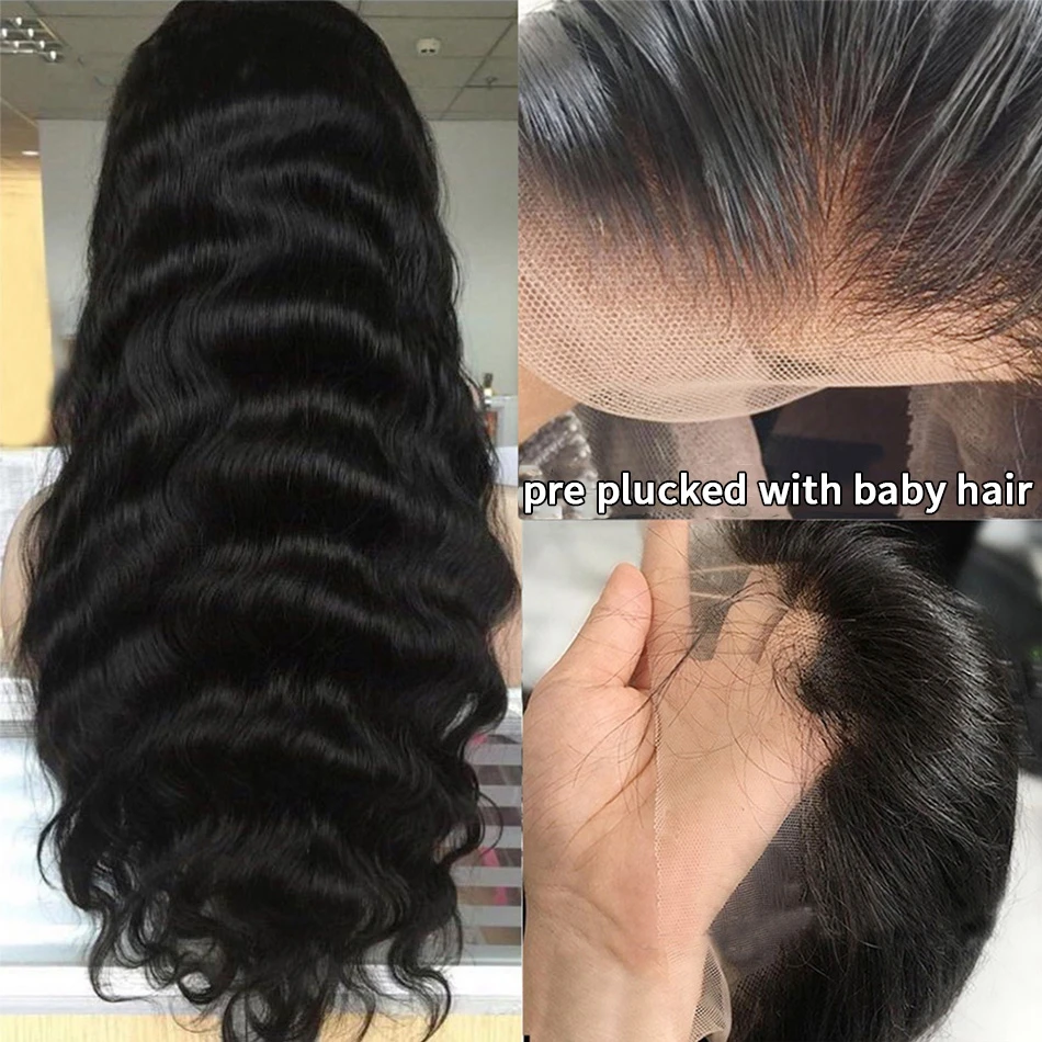 Pre Plucked Virgin Brazilian 5x5 Lace Closure Human Hair Wig,5x5 HD Lace Closure Body Wave Wig,30 40 In Closure Wig Straight