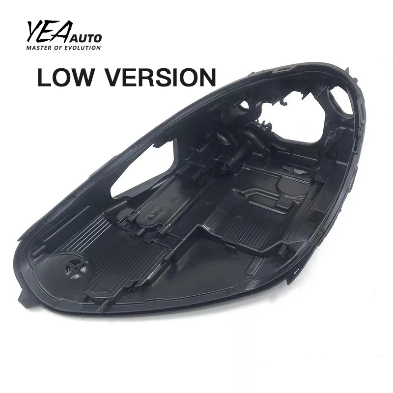 product replacement car xenon led headlight black housing back base for porsche cayenne headlamp back base 2015 2017-4