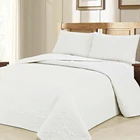 Bedding Set Factory Customized 3pcs Luxury Bedding Set 100% Cotton Fabric With Filling Bedspread Set/Pillowcase