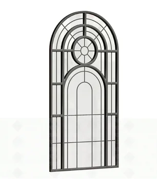 ALUFRONT Custom Villa Exterior French Style Thermal Insulation Double Glazing Tempered Glass Windows Doors Swing Open