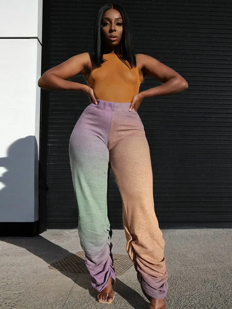 Pantalones Holgados De Moda Para Mujer,Pantalones Elásticos  Ajustados,Mallas Apiladas Para Chicas,Novedad - Buy De Oficina Pantalones  De Las Mujeres Pantalones De Ropa,Negro Sin Leggins Pantalones De Yoga  Fitness,Mujer Alta Cintura Pantalones De