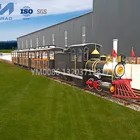Train Factory Train YIMIAO New Design Amusement Park Battery Steam Railway Track Train For Sale