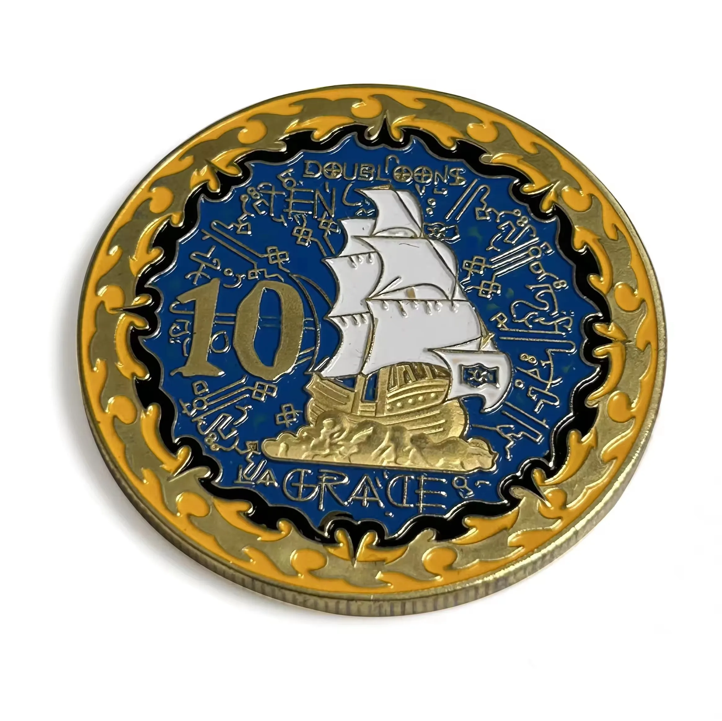 Wholesale Challenge Coin Manufacturer Gold Plating Soft Enamel Custom High Quality Blank Coins details