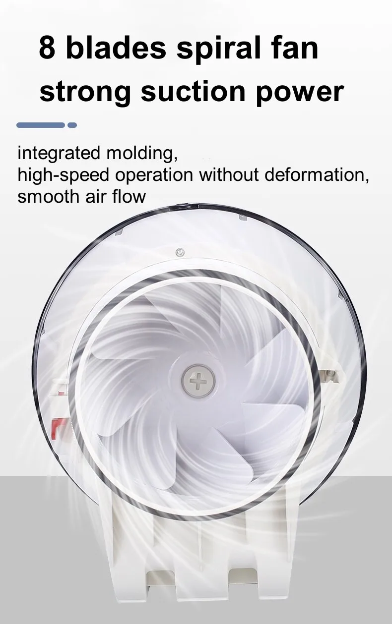 Ducted Exhaust Ventilation Fan, Plastic, Inline - detail 4