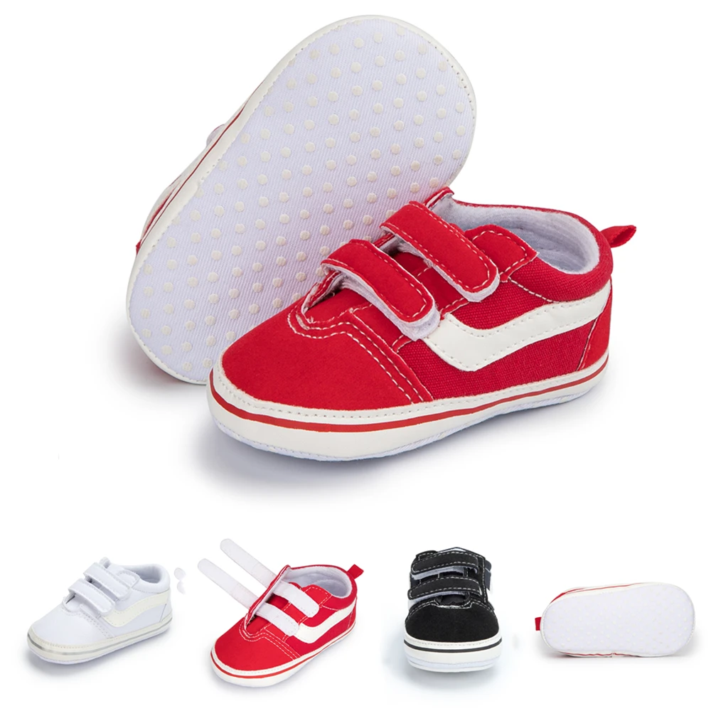 High Quality  Indoor Infant Casual Shoes Cotton With Plaid Soft Sole Anti-slip Baby Sneakers Shoes