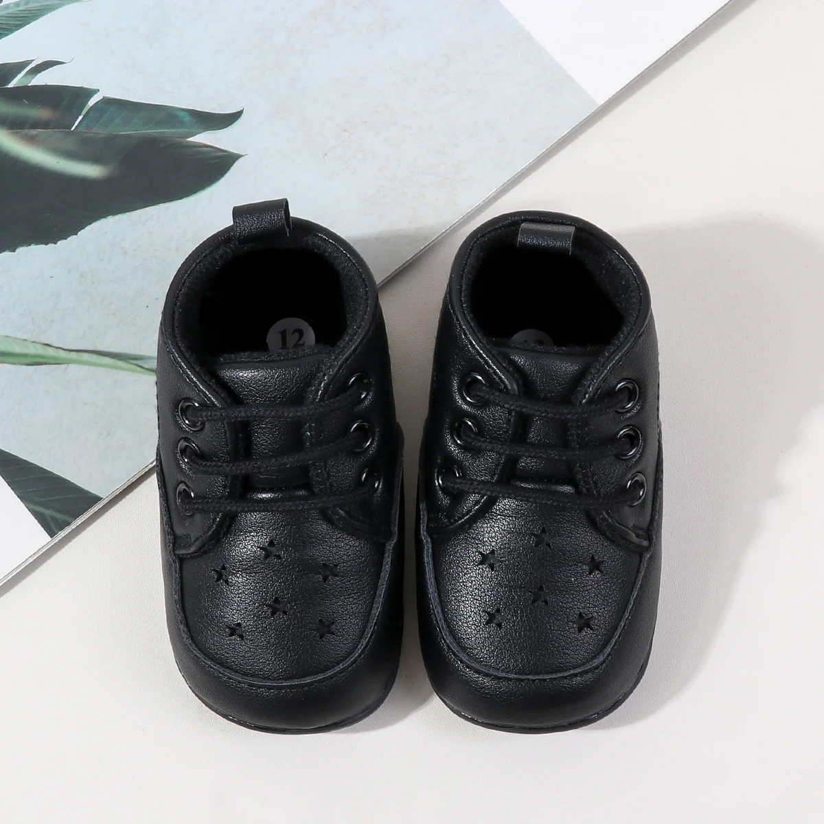Wholesale Solid Pu Leather Toddler Baby Boy Shoes Casual Boy Shoes 0-12 Months manufacture