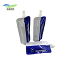 Food Pouch Custom Disposable Cheap Aluminum Foil Fruit Juice Flat Bottom Food Energy Drinking Spout Pouch Bag