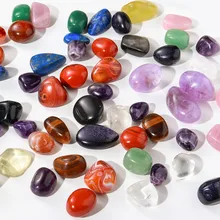 Healing Crystal Tumbled Stones Bulk Set Pocket Gemstones Tumbled Collection Palm Stone Good Luck Charm Gift Craft Home Decor