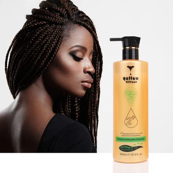 Yellow Fifteen Natural Macadamia Oil and Coconut Oil Moisture and Strength Shampoo OEM