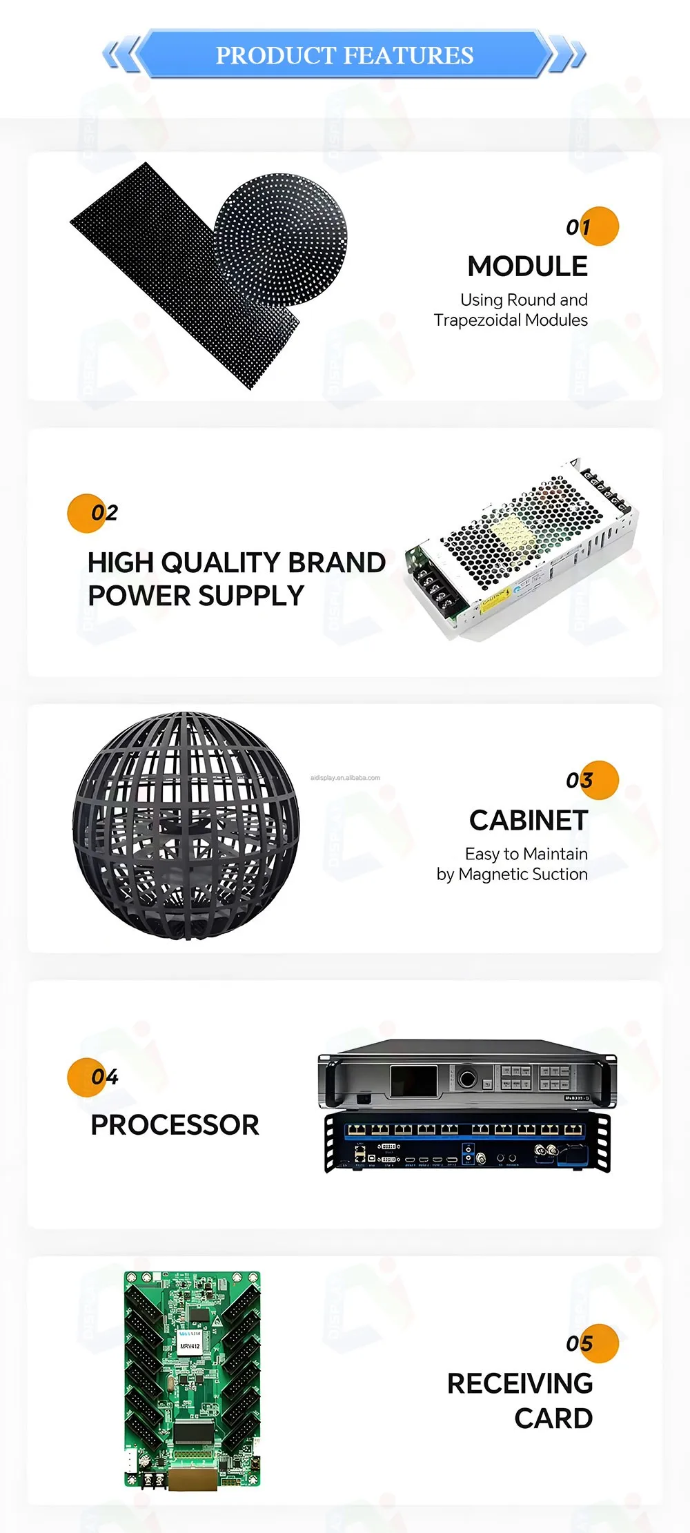 Creative Sphere LED Screen Customized Size Flexible Large Full Color Ball Spherical Shape Globe LED Video Display Video Wall supplier
