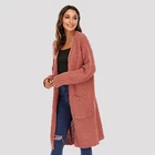 Knitted Cardigan Sweater New Design Women Long Sweater Open Front Knitted Coat Cardigan