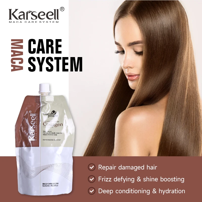 Karseell Wholesale Salon hair care Products Organic Argan Oil Cream Repair Damage Dry Frizz Soft Smooth hair mask