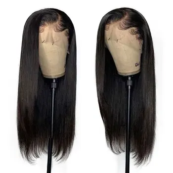 natural dream shy hair wig with closure,100% virgin Brazilian human hair wigs,natural looking straight wigs for woman