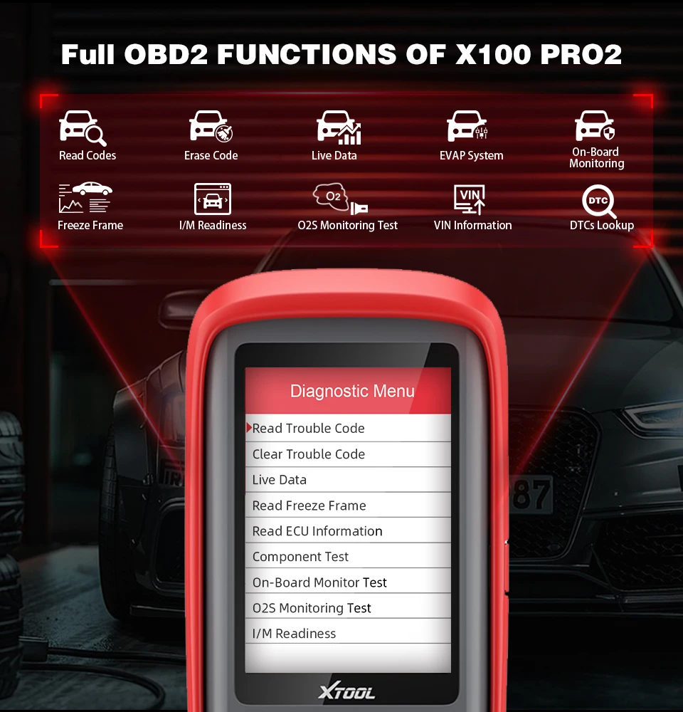 XTOOL X100 Pro2 Auto OBD2 Automotive Scanner Key Programming and Car Code  Reader Scanner Free Update