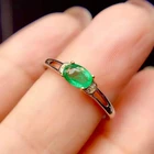 Emerald Ring Wholesale High Quality Adjustable Cut Eternity Green Emerald Ring