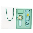 Business Thanksgiving Gift Set Wholesale Logo Customization Umbrella Mini Fan Thermos Gift Set Promotional