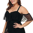 Beachwear Women Summer Beachwear Plus Size Swimwear 1 Piece Swimsuit See Through Swimming Wear