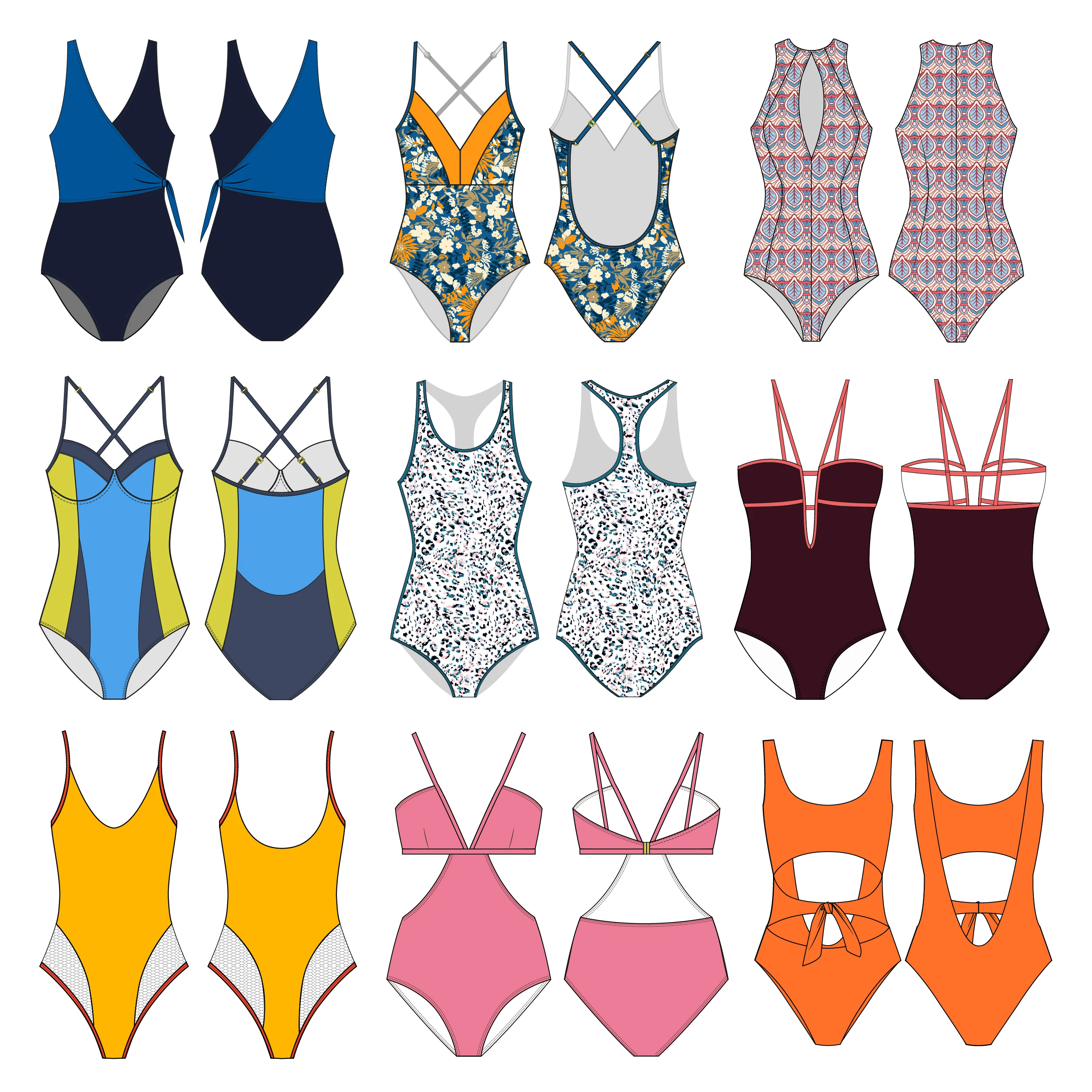 Usa Swimwear Manufacture Wholesale Mature Women Bikini Recycled