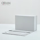 Gray Box Foldable Luxury Rigid Wedding Party Thank You Gifts Custom White Board Gray Paper Clothing Packaging Box