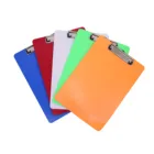 Clipboard Clipboard 2021 New Plastic Clipboard 9x12.5inch Hard Board Plastic Cute Clip Boards Board Clips