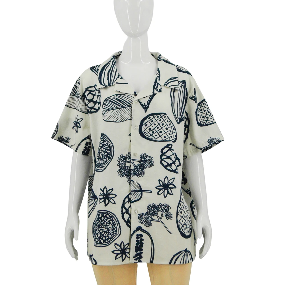 Casual Mens Surfing Trip Vacation OEM Hawaiian Shirts factory