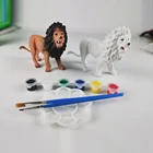 Diy Toy 2021 Juguetes Fun Creative Educational Diy Painting 3d Animal Model Toy Craft Kit For Kids Diy