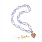 Necklace Wholesale High Quality Natural Baroque Atmosphere Simple Love Necklace