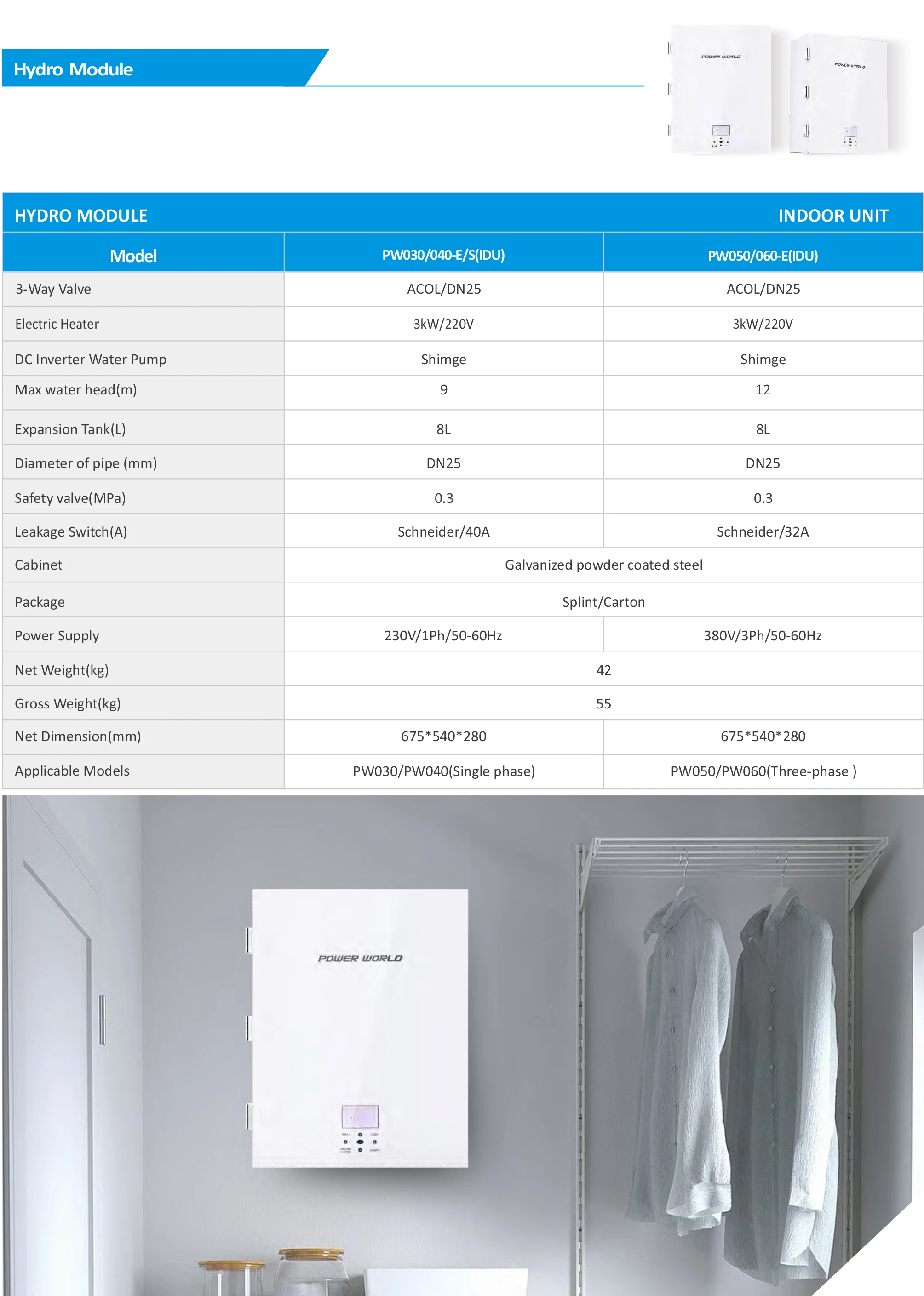Air Source Heat Pump, EVI, Inverter, Titanium, COP - detail 18