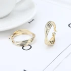 Hoop Earrings Hop 2021 Fashion Jewelry 14k Gold Filled Female Bamboo Big Round Hoop Earrings Hip Hop