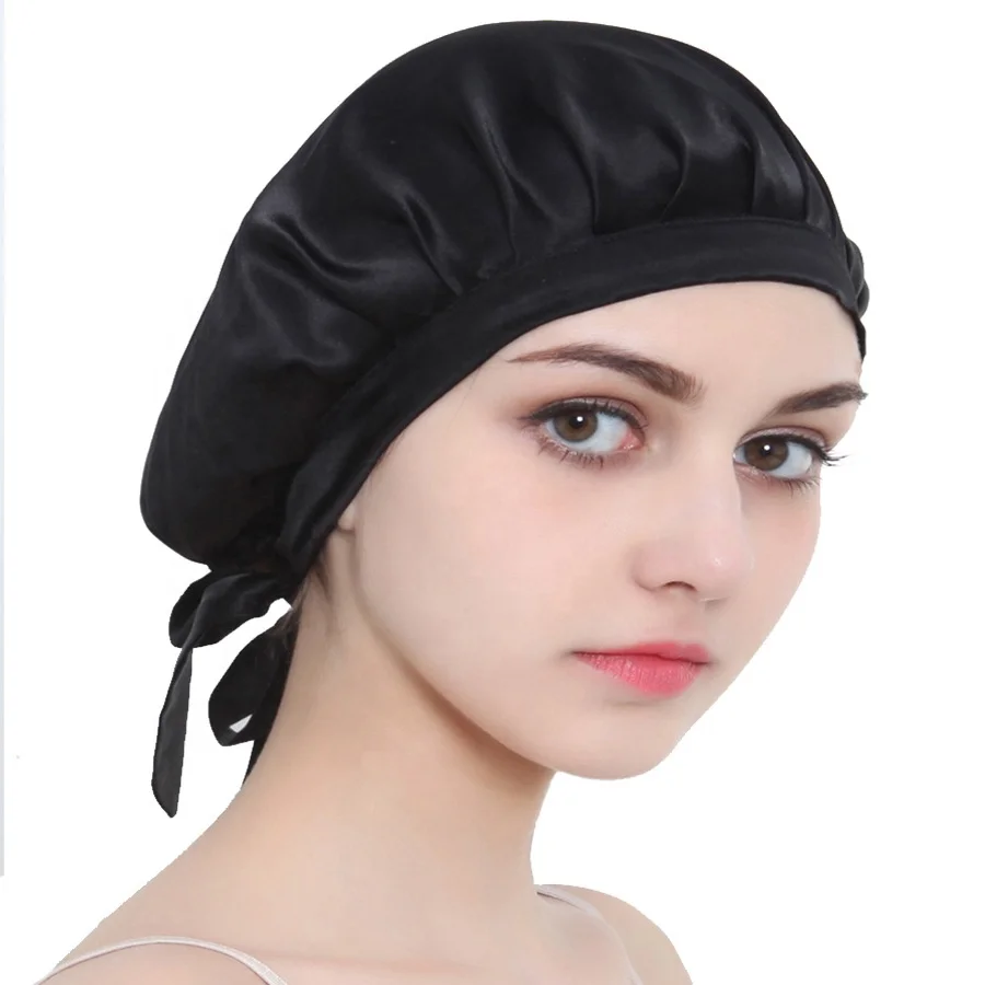 100% Mulberry Silk Hair Bonnet Washable 