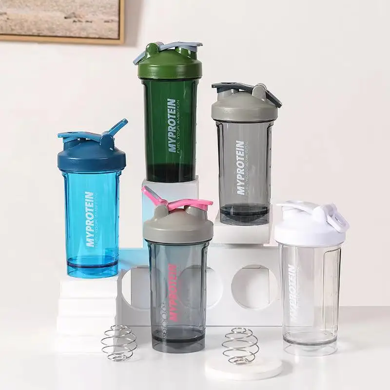 500ML Custom Blender Plastic Classic Workout Clear Protein Whey Shaker Bottle for GYM Fitness