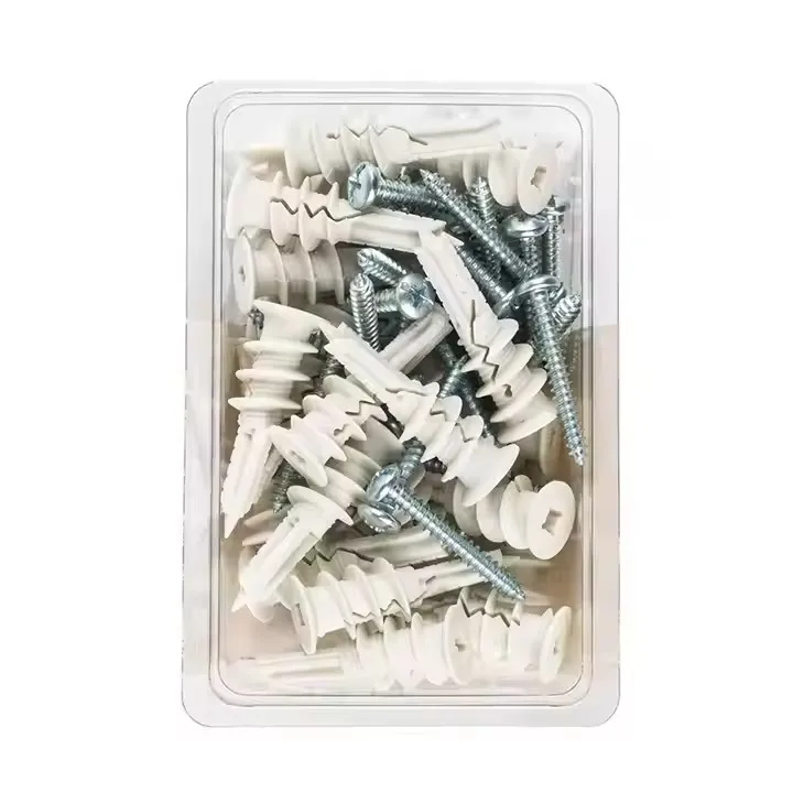 White Nylon Self-Drilling Wall Mount Anchor Industrial Plastic Screws for Home Improvement and Construction manufacture