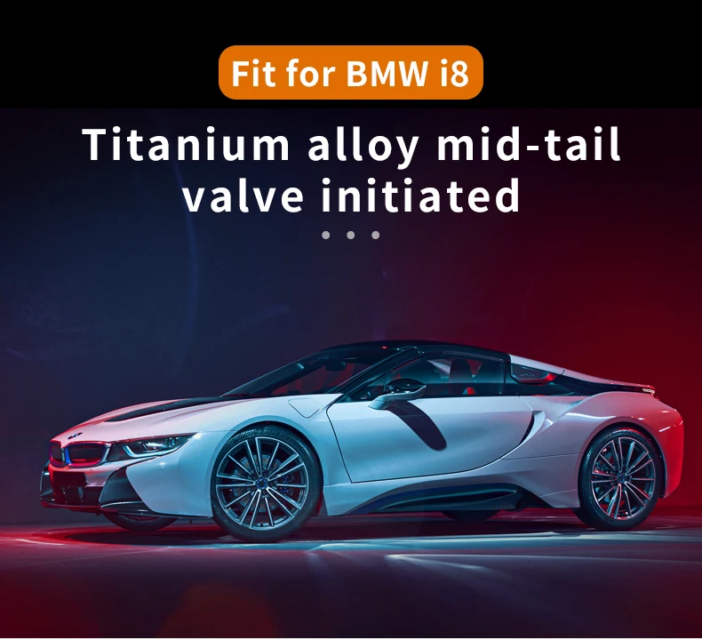 Titanium Performance Electric Valvetronic Exhaust System Catback with remote control For BMW I8 2014-2021