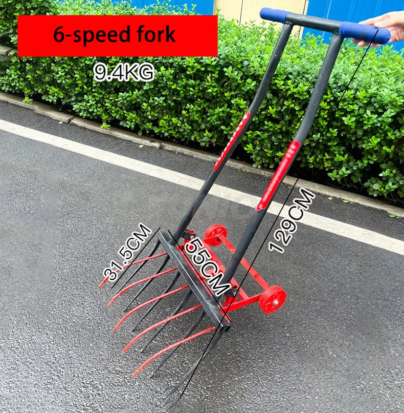 Metal Hollow Tine Outdoor Garden Hand Tools Grass Lawn Aerator He84b6b274e3345188444f25c7731105ac