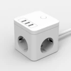 Travel Adapter AU EU US Plug Usb Extension Socket Travel Smart Power Adapter Cube Surge Protector Power Strip Power Cube