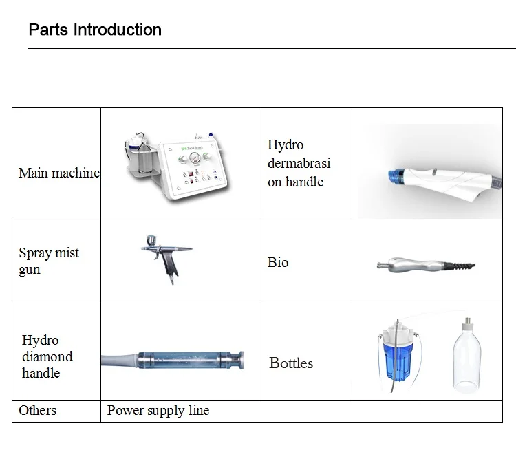 Hydro Facial Machine Professional Hydro Dermabrasion BIO Infusion Diamond Tip System 16 Aqua Hydrodermabrasion Facial Skin Care Deep Cleansing Peeling Pores Treatment Hydro Microdermabrasion Hydra Beauty Machine