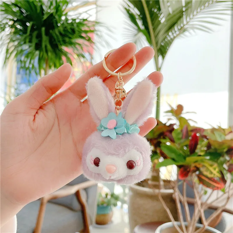 Hot sales Kawaii StellaLou Cartoon Rabbit Anime Llaveros Cute Kids toys Plush Toys Plush key chains