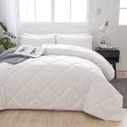 Comforter Hotel Duvet Custom Anti Bacteria Duvet Luxury White Hilton Hotel Quality Bed Cotton Goose Down Comforter Duvet
