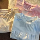 Tie Shirt Custom Tie Dye T Shirt Summer Tye Dye T-shirt Unisex 3D Embossed Tshirt