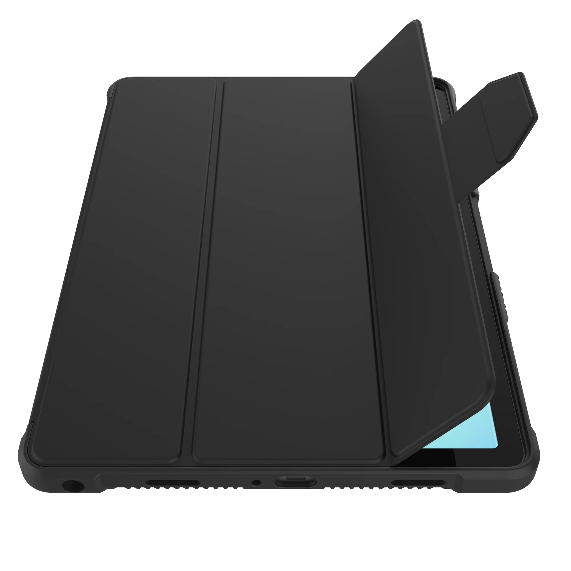 product laudtec for tpu pc cover shockproof rugged hard tablet case with anti fingerprint features for samsung tab a11 a9 black-7